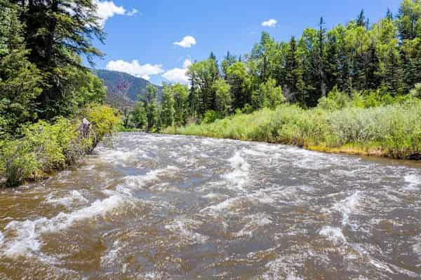 Remar o flotar en el río Roaring Fork