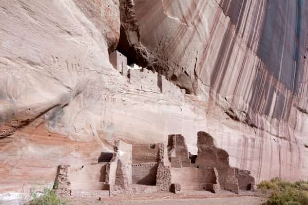 Ruina de la Casa Blanca en Monumento Nacional Canyon de Chelly