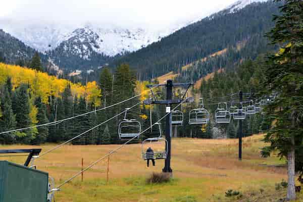 Telesilla escénica a Arizona Snowbowl-Fin de Semana de Otoño en Flagstaff