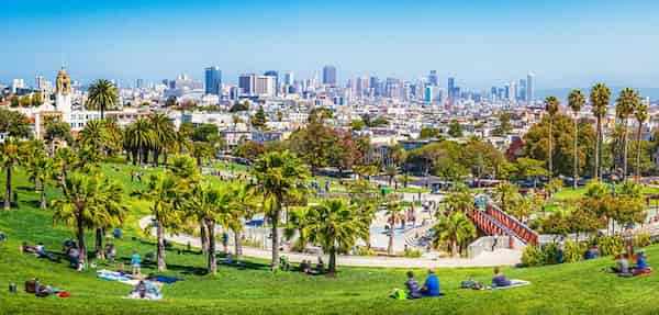 Tomar el sol en Dolores Park-Cosas para hacer gratis en San Francisco
