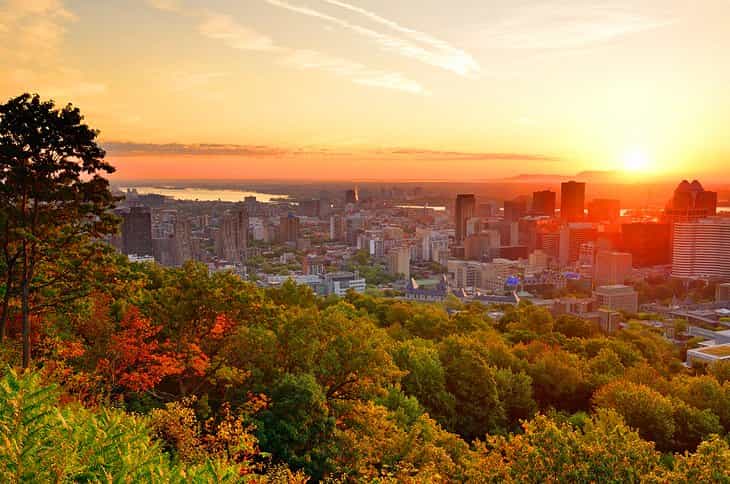 Vea la vista desde Mont-Royal