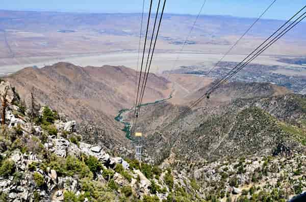 Viaje en el tranvía aéreo de Palm Springs