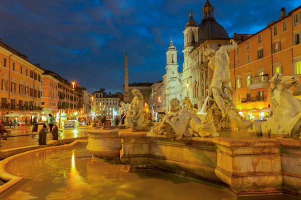 Visitando la Piaza Navona
