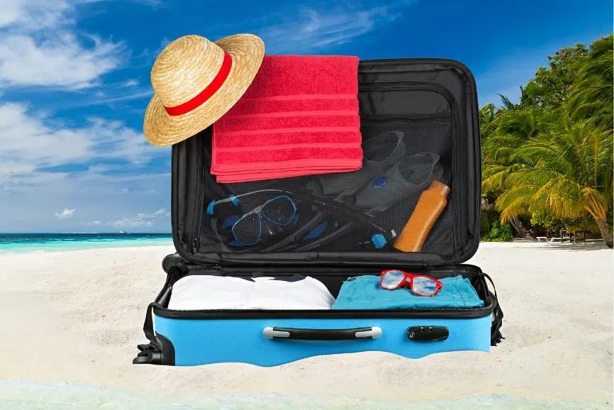 Lista de embalaje para vacaciones en la playa