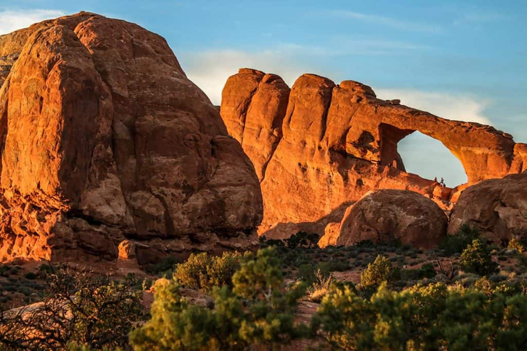 Sendero del arco del horizonte-caminatas en el Parque Nacional Arches