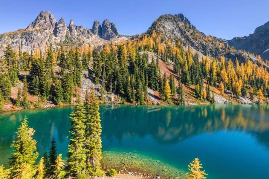 Sendero del lago azul