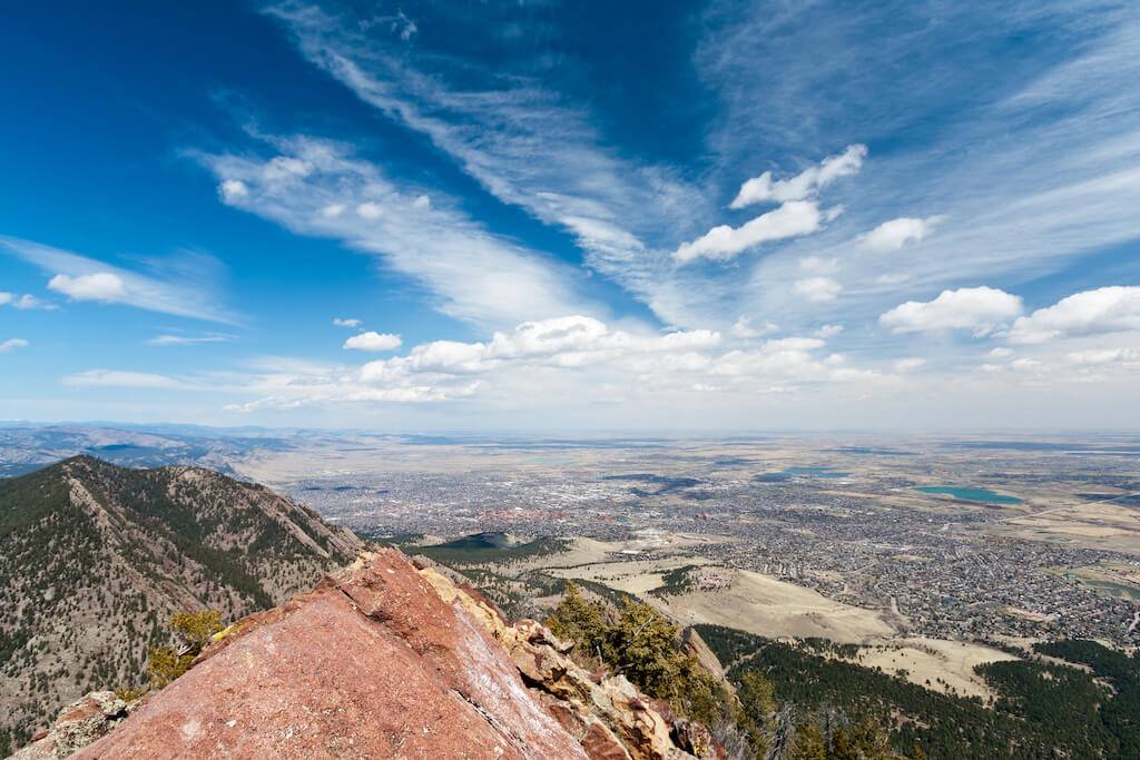 Boulder, CO para el sendero del 4 de julio