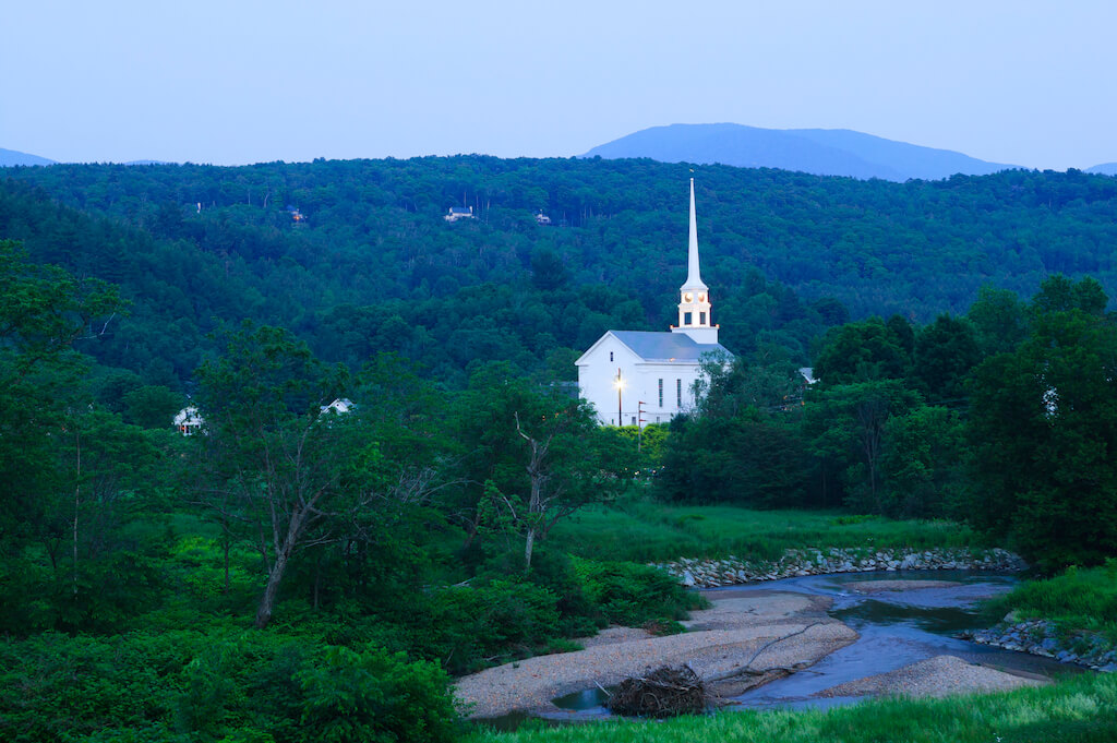 Stowe, VT por el encanto de una pequeña ciudad