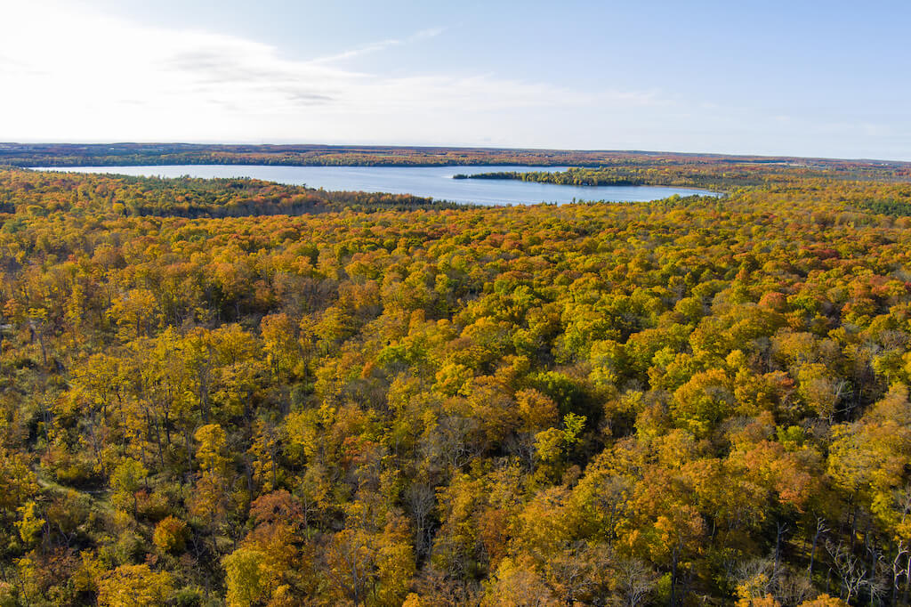 Lugares para Visitar en Octubre en EE.UU 
Condado de Door, Wisconsin