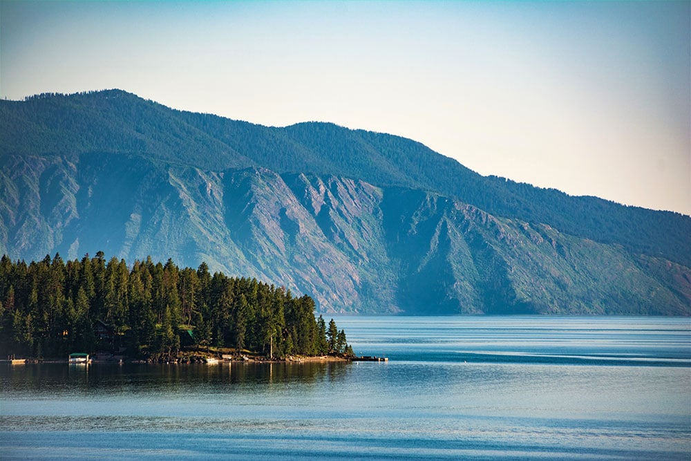 Campamento Sam Owen acampar en el lago Idaho