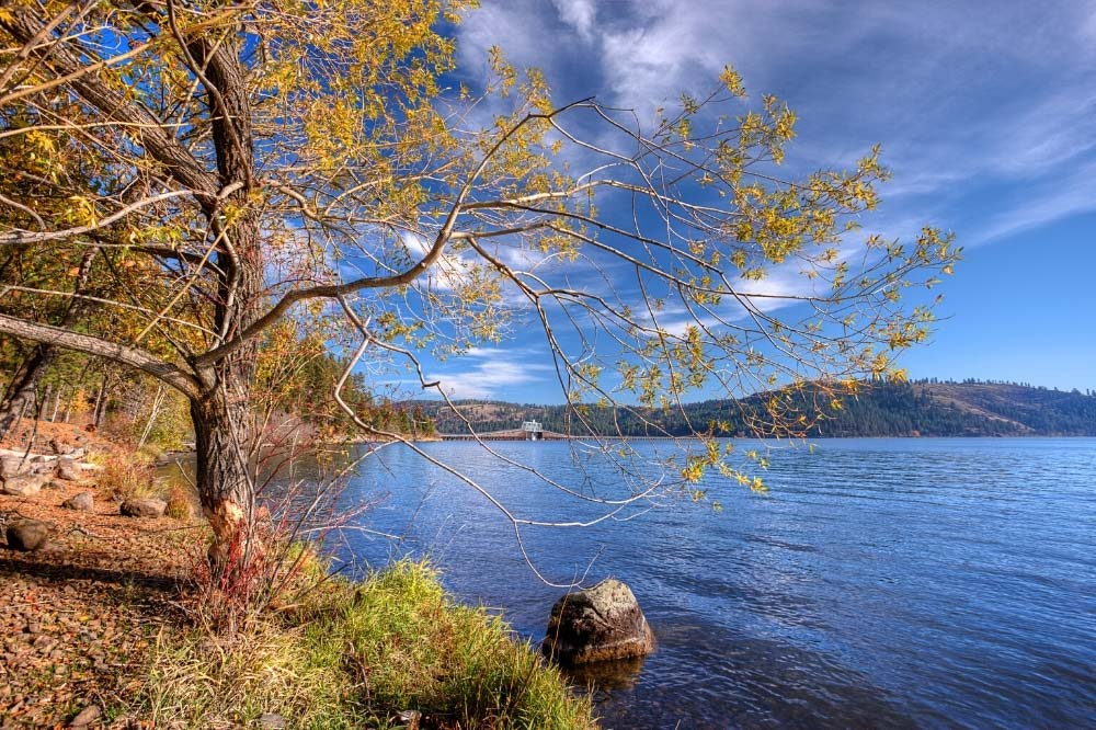 Parque Estatal Heyburn acampar en el lago Idaho