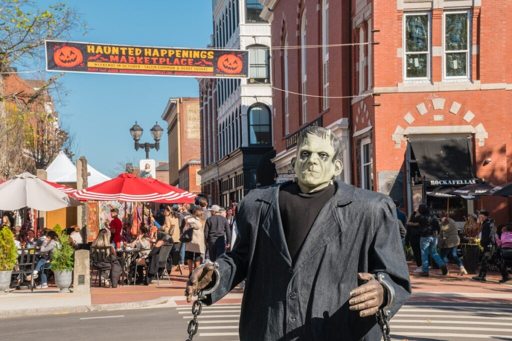 Parcelas de calabazas en todo Massachusett Salem
