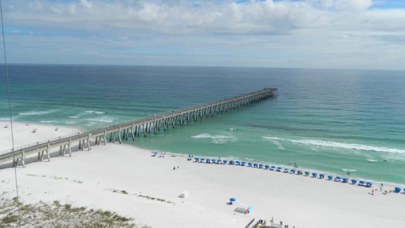 playa Navarre Beach en el Panhandle de Florida