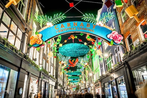 Calle-Carnaby 14 Mejores lugares para ir de compras en Londres