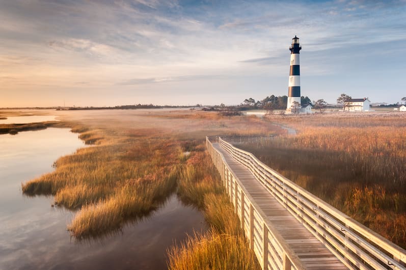 Costa-Nacional-del-Cabo-Hatteras 15 Mejores Playas de Estados Unidos [Lista Épica]