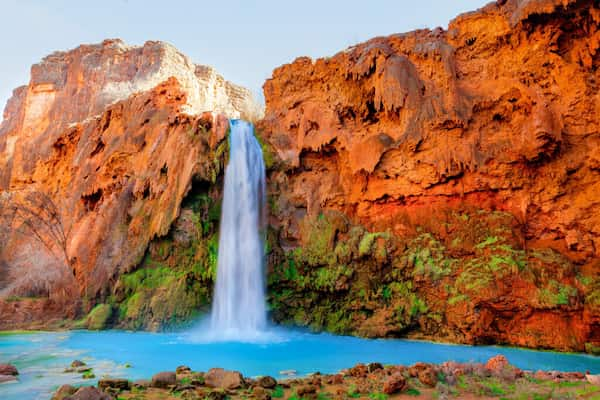 Donde-estan-las-cataratas-Havasu 12 Espectaculares rutas de senderismo en el Gran Cañón ¡Altamente recomendadas!