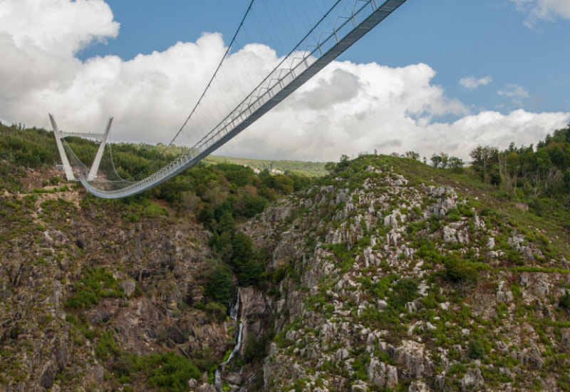 El puente peatonal más largo del mundo esta en Portugal