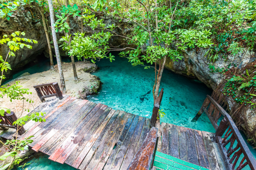 Gran-cenote-en-Mexico-1024x683 Cenotes en México: una aventura ideal para toda la familia