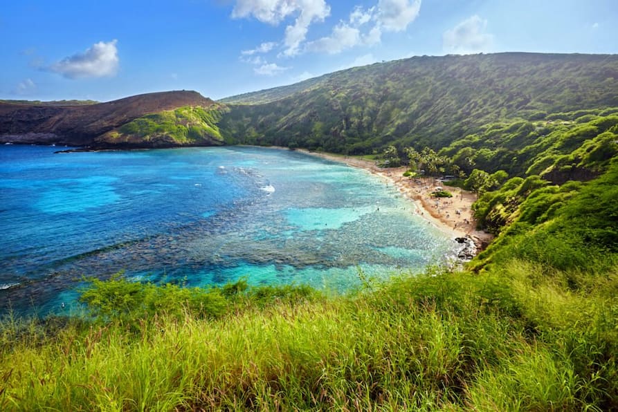 Parque-estatal-de-la-bahia-de-Hanauma 15 Mejores Playas de Estados Unidos [Lista Épica]