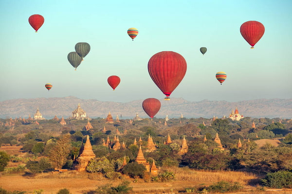 temporada-de-globos-aerostaticos-1 Explora la antigua ciudad de Bagan en Birmania