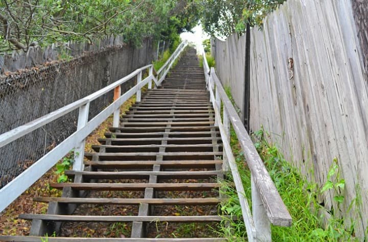 Escaleras-de-Santa-Monica Mejores atracciones turísticas en Santa Mónica, California