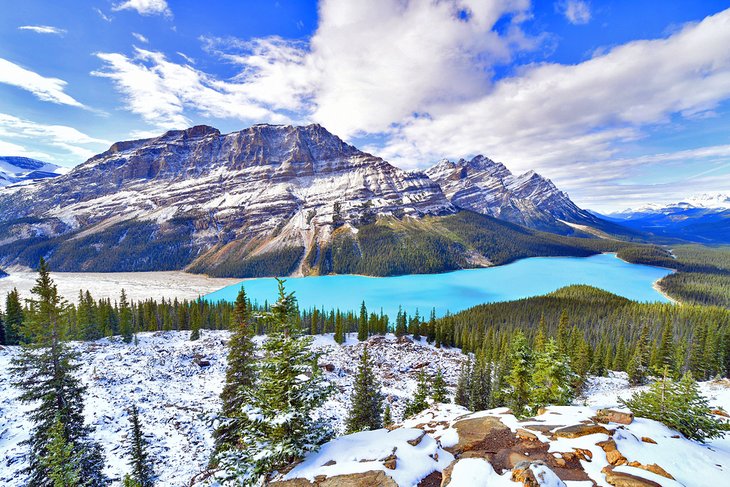 Lago-Peyto Lagos de Canadá: Refugios cristalinos para explorar