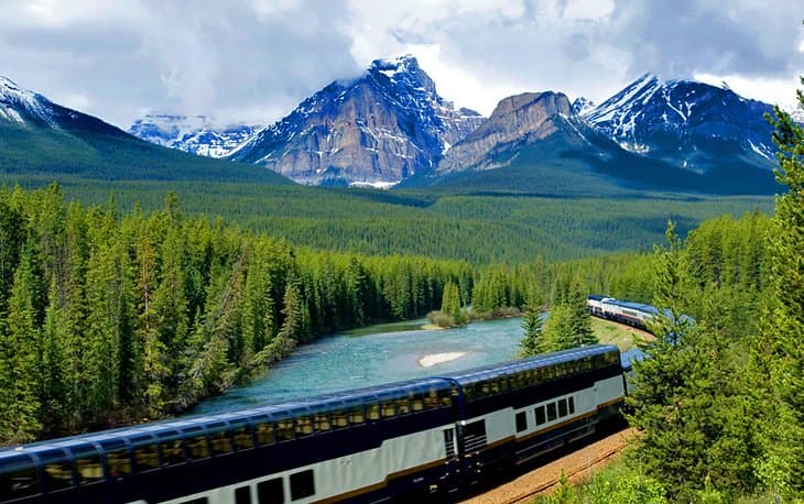viaje-en-tren-de-Rocky-Mountaineer Mejores lugares para visitar en Calgary, Canadá