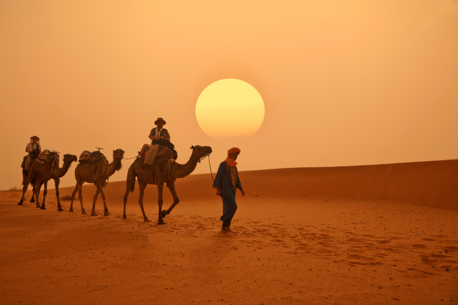 Camino-a-Ramlia-del-asfalto-a-la-arena Así vive realmente la gente en Marruecos: experiencia con los bereberes en el desierto del Sahara